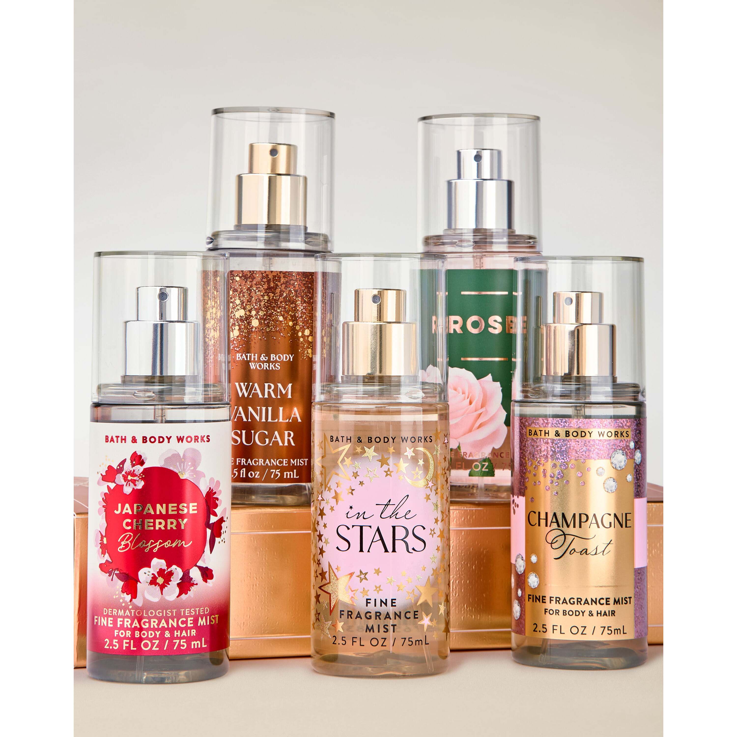 The Best Of Bath & Body Works 5-Piece Mini Fine Fragrance Mist Gift Set - Image 3