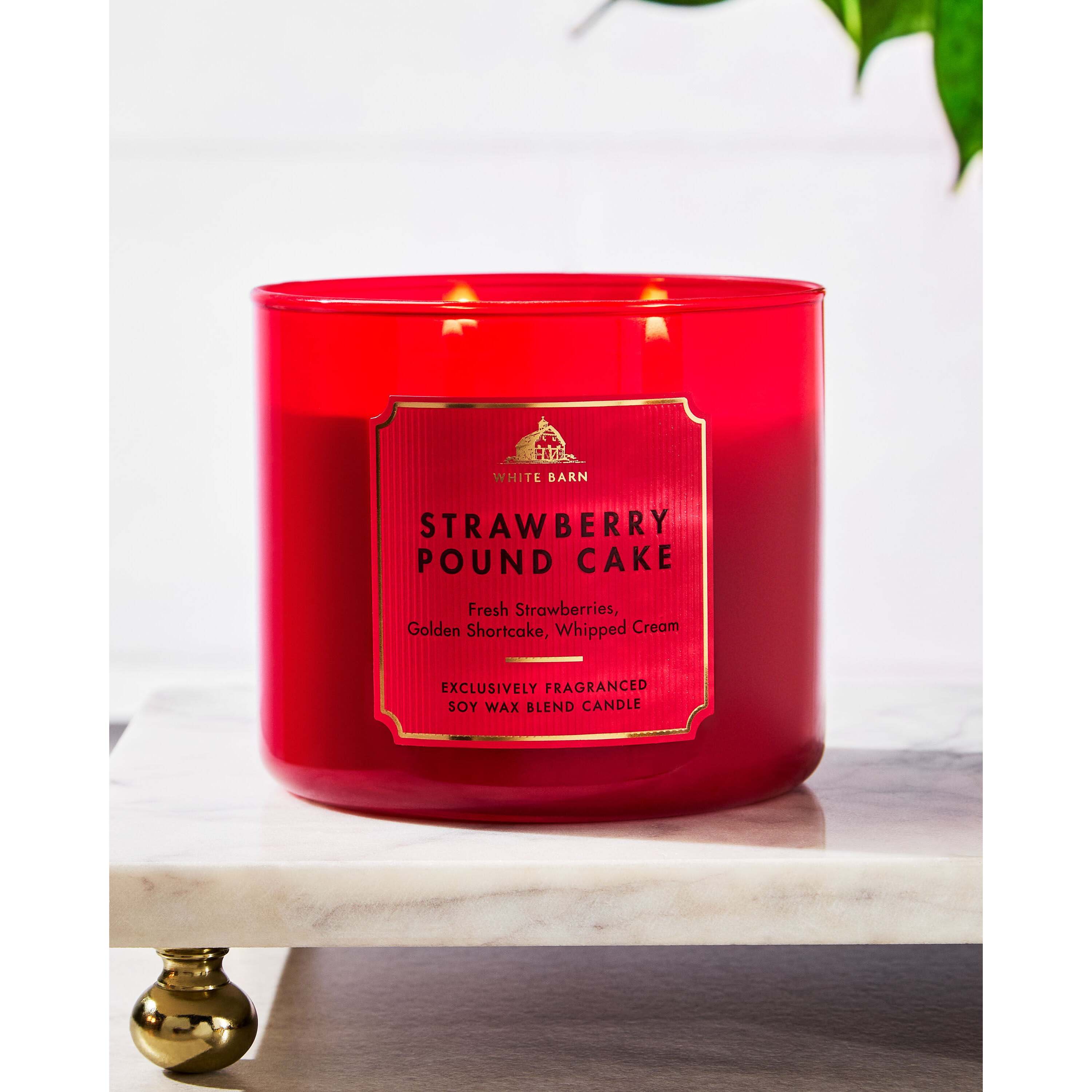 Strawberry Pound Cake 3-Wick Candle - Image 6