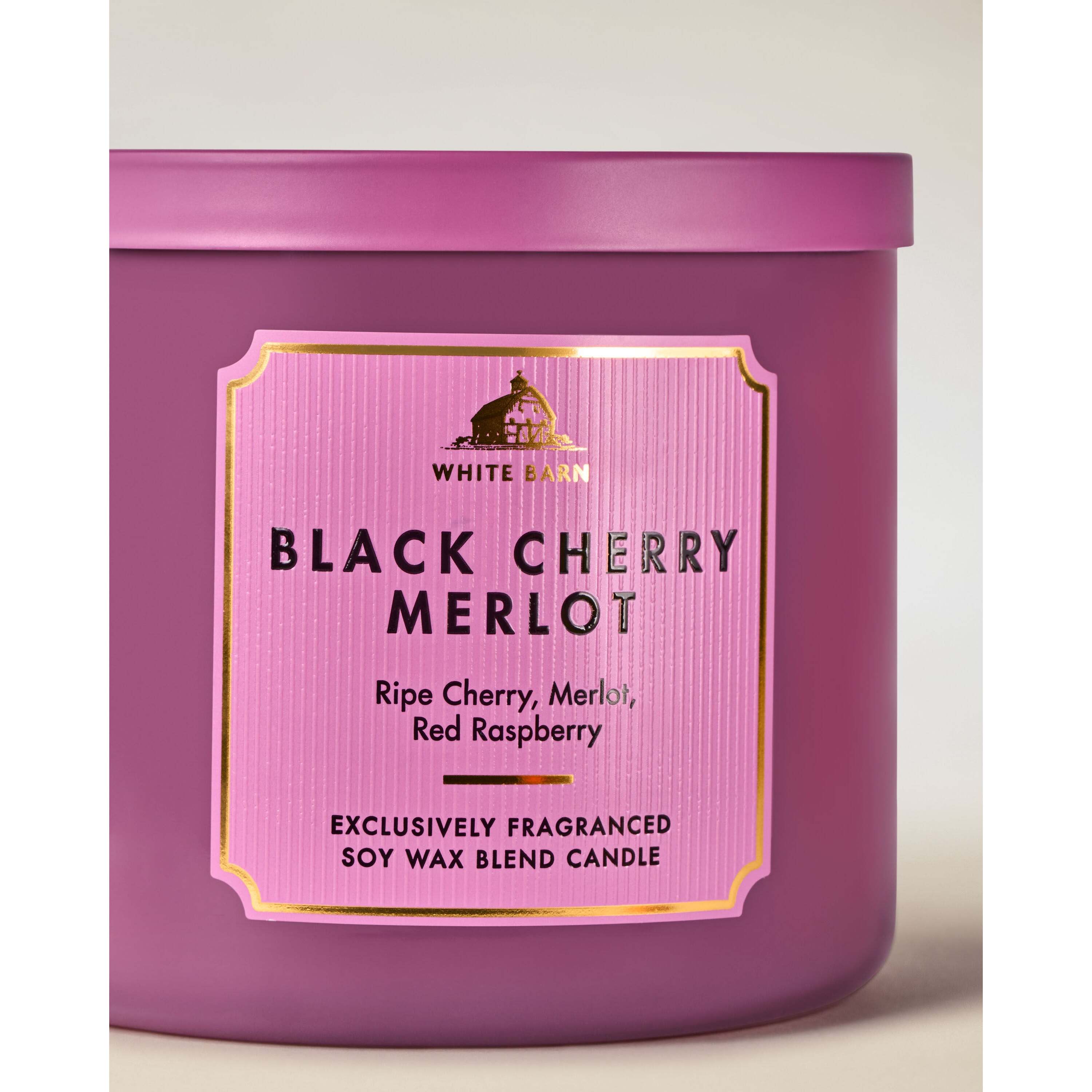 Black Cherry Merlot 3-Wick Candle - Image 2
