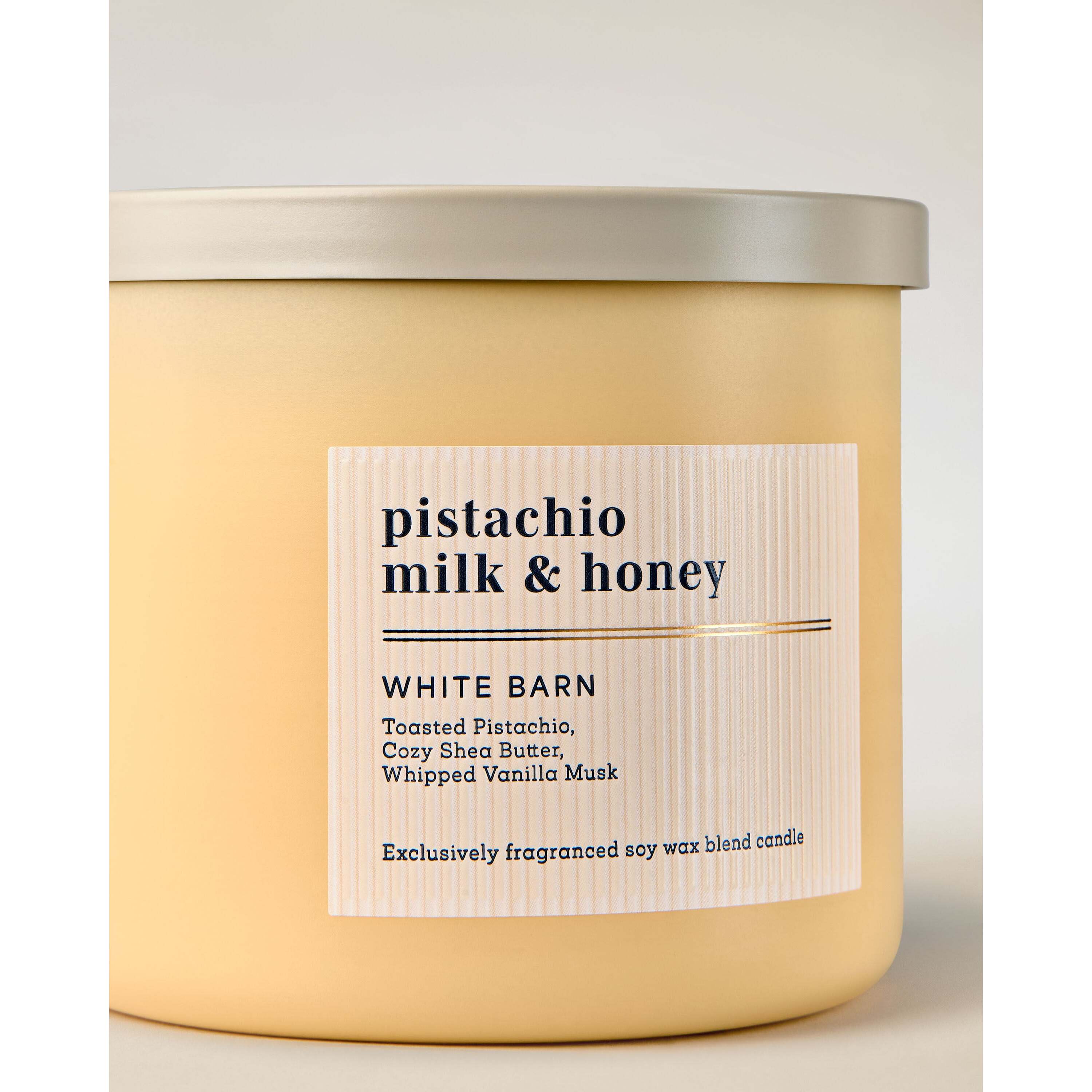 Pistachio Milk & Honey 3-Wick Candle - Image 2