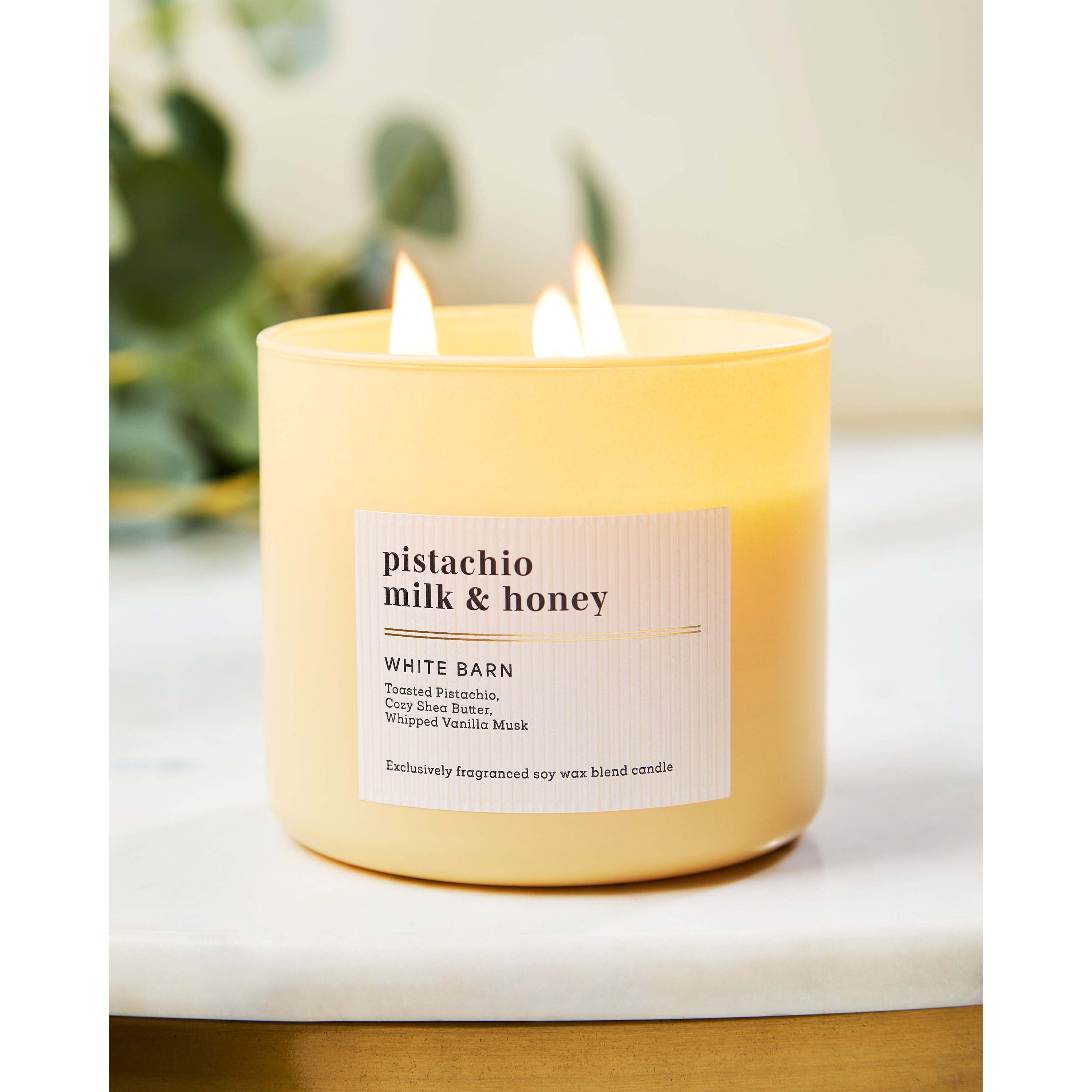 Pistachio Milk & Honey 3-Wick Candle - Image 6