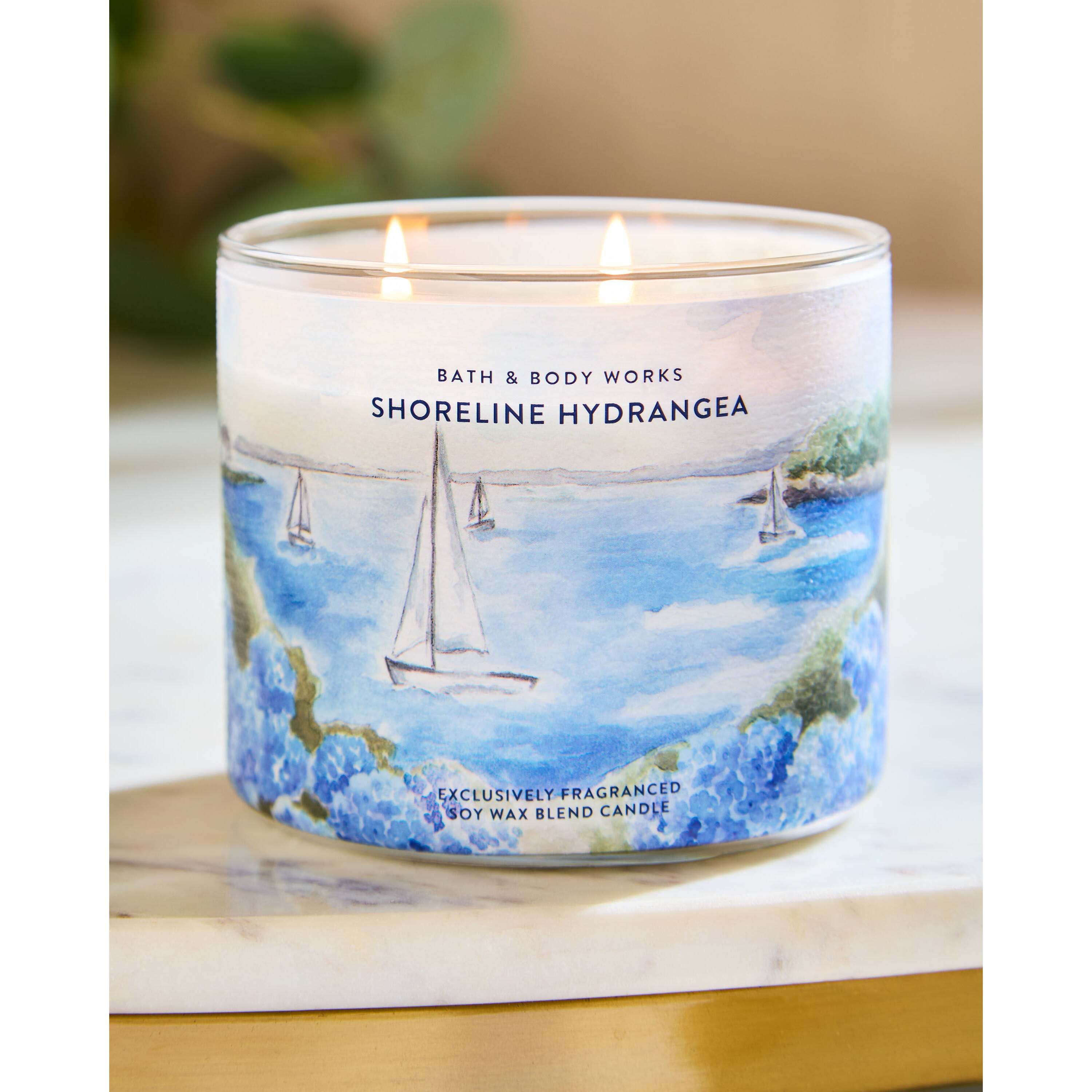 Shoreline Hydrangea 3-Wick Candle - Image 6