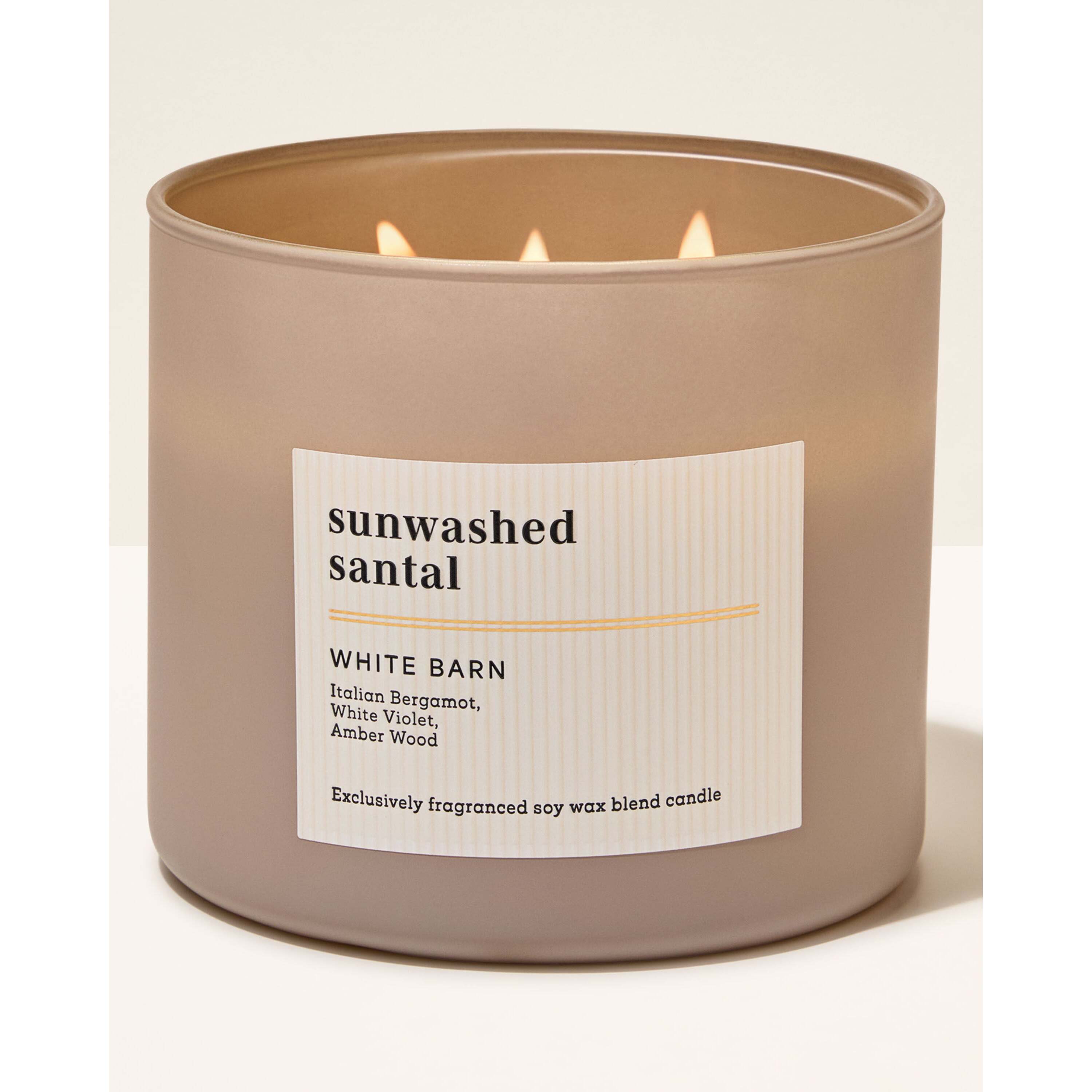 Sunwashed Santal 3-Wick Candle