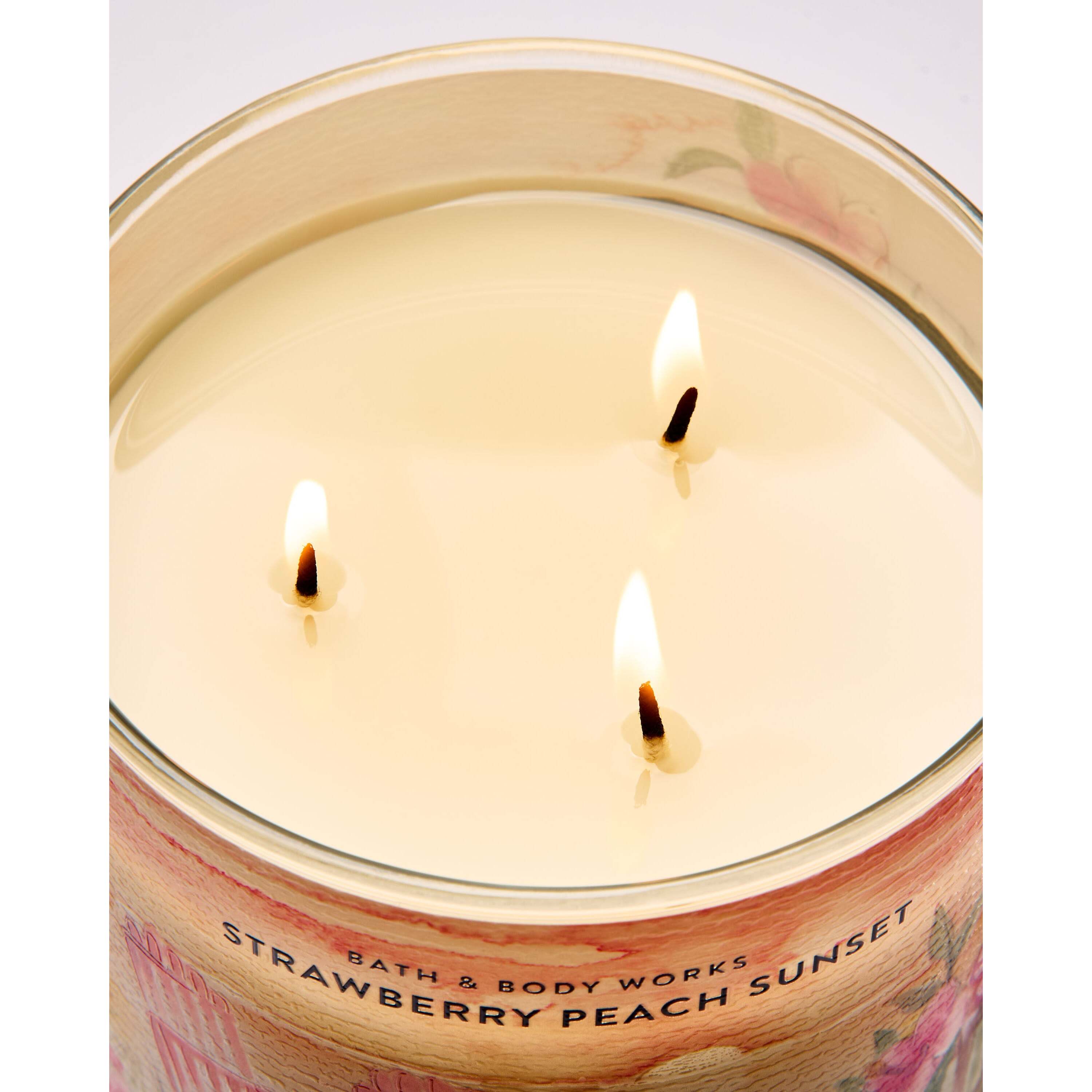 Strawberry Peach Sunset 3-Wick Candle - Image 5