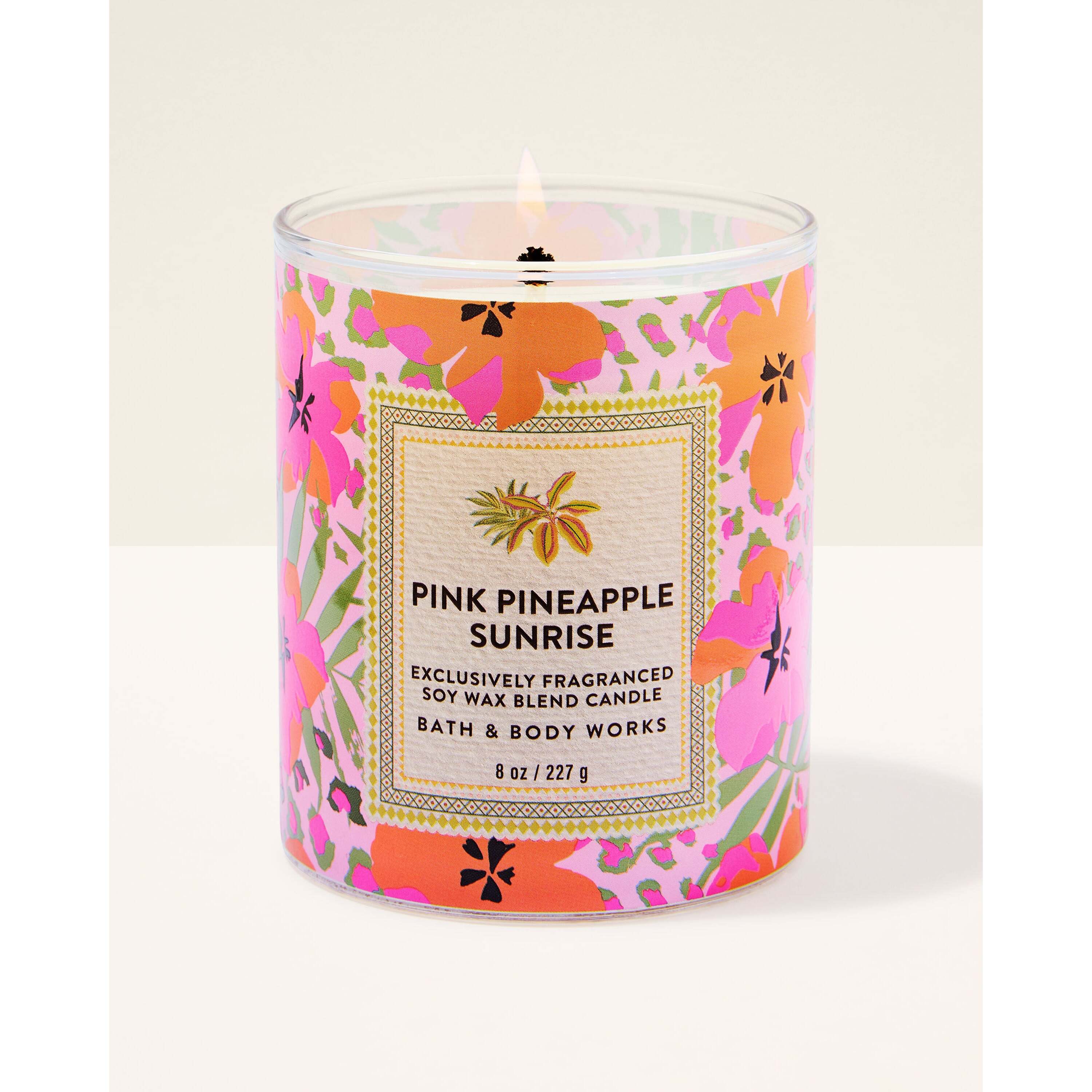 Pink Pineapple Sunrise Single Wick Candle