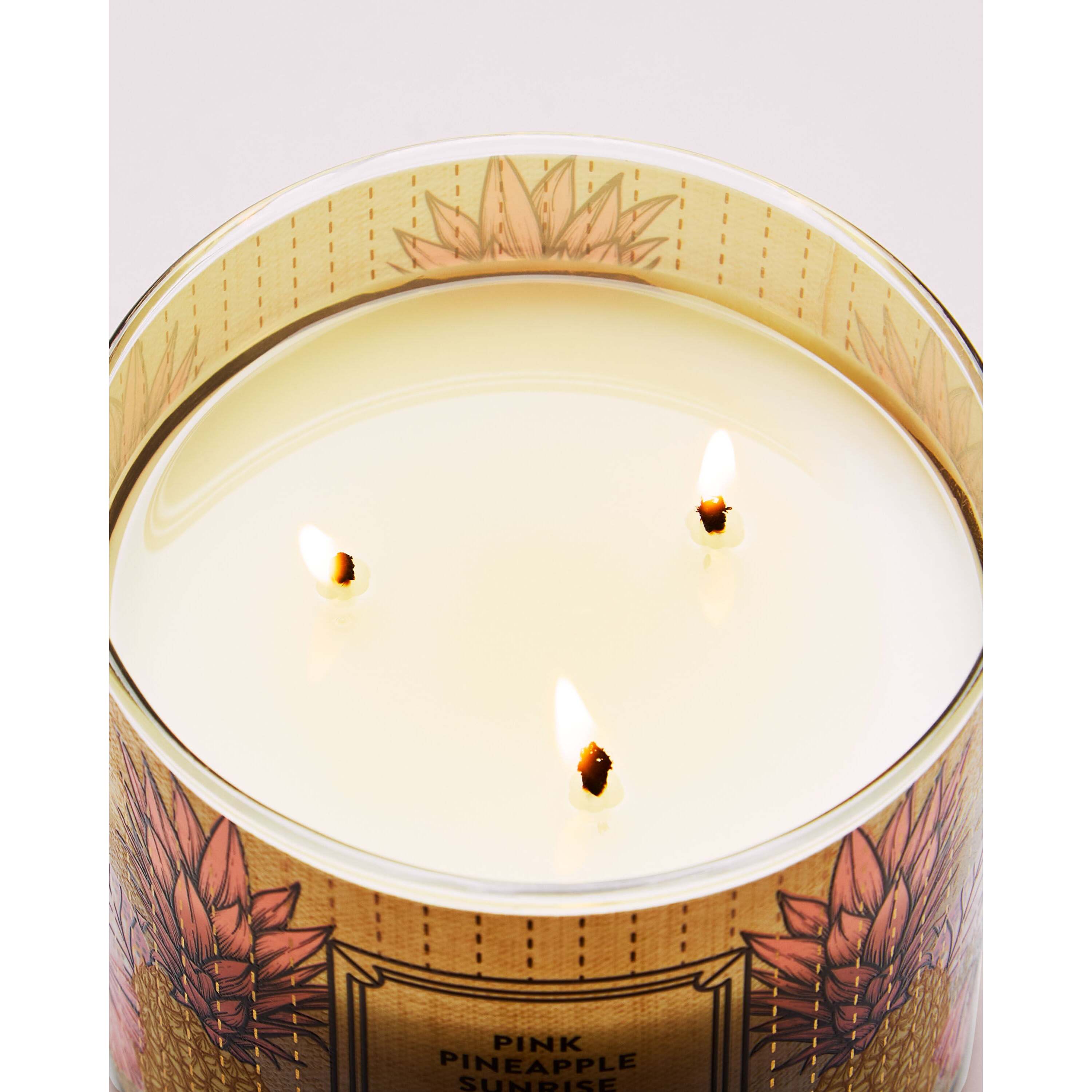 Pink Pineapple Sunrise 3-Wick Candle - Image 5