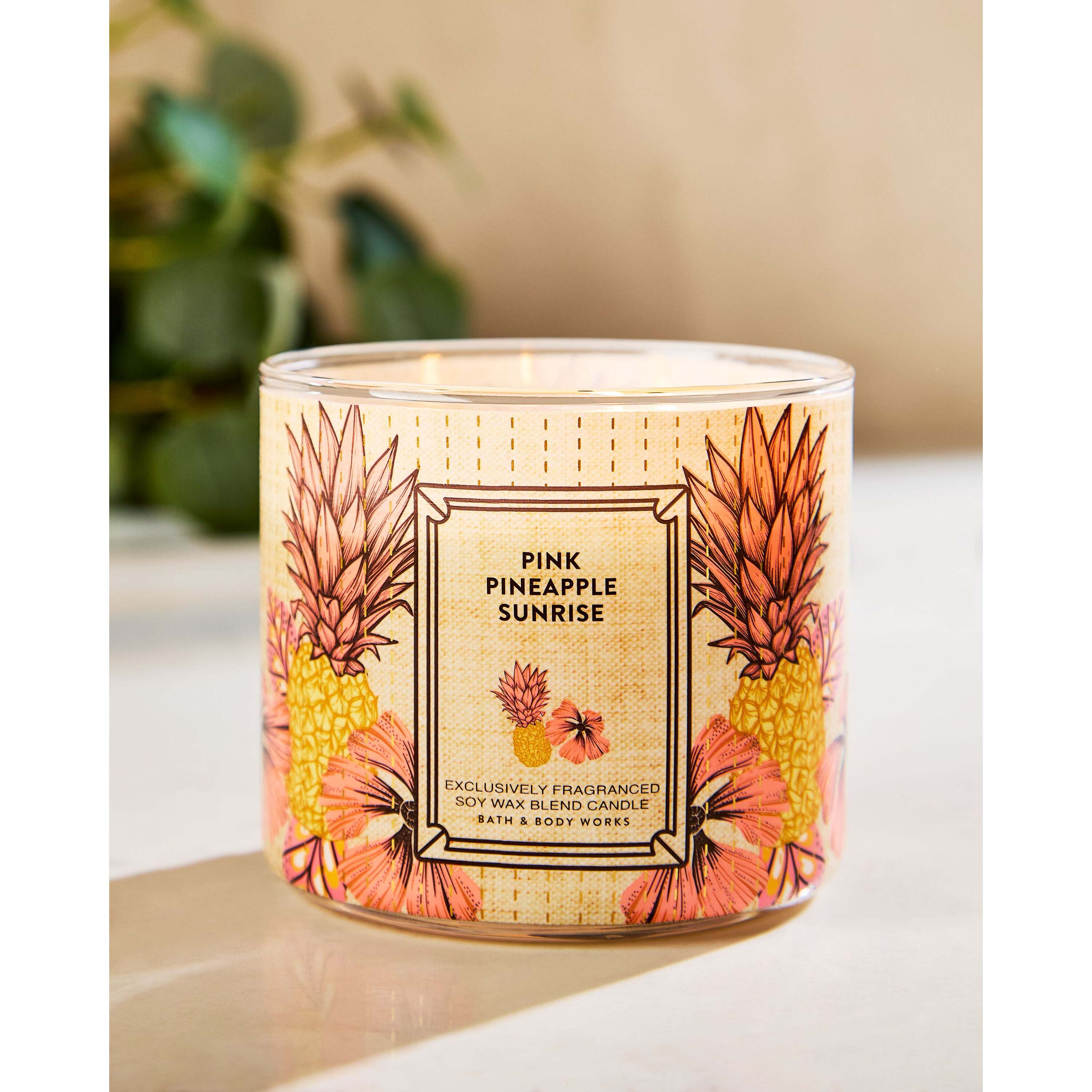Pink Pineapple Sunrise 3-Wick Candle - Image 6
