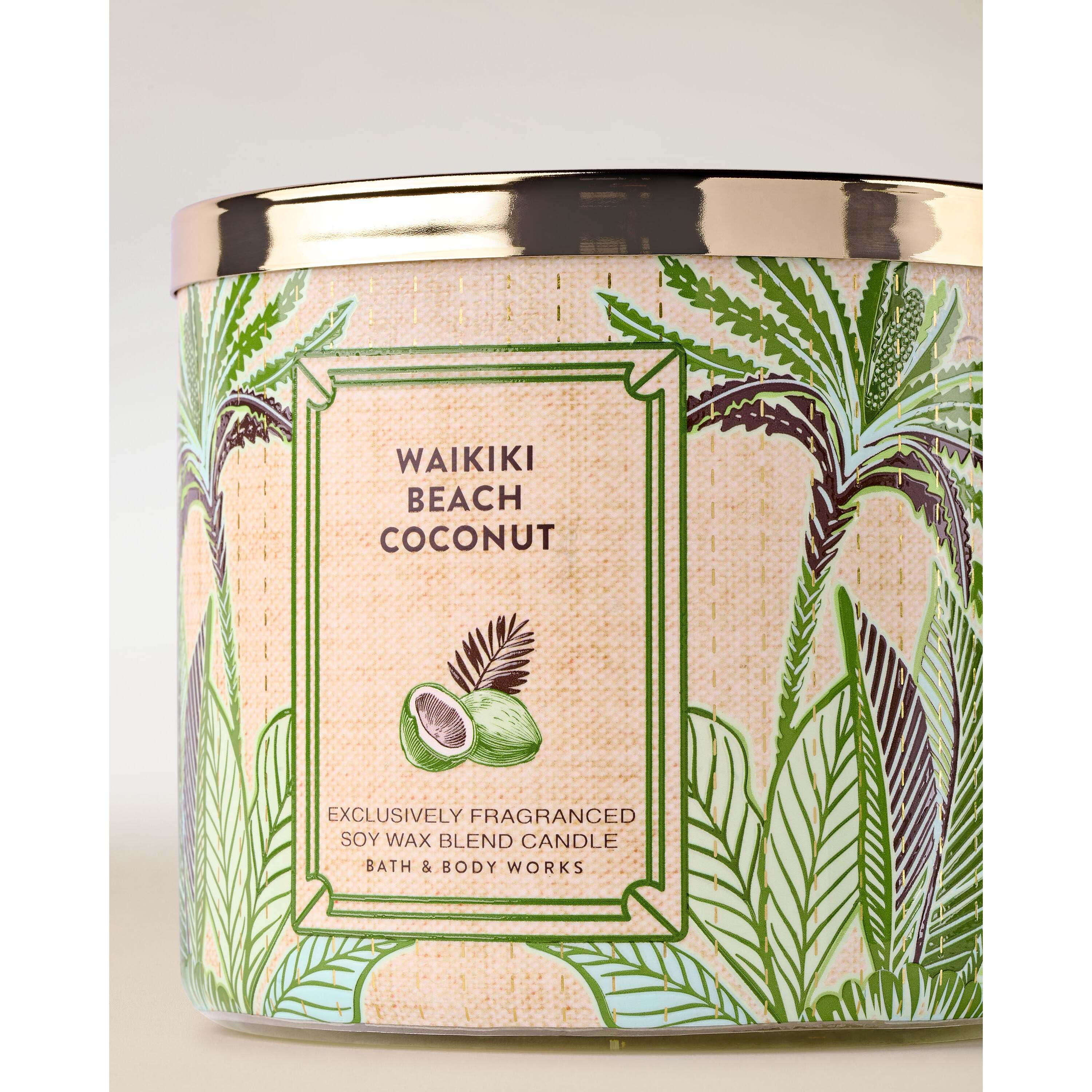 Waikiki Beach Coconut 3-Wick Candle - Image 2